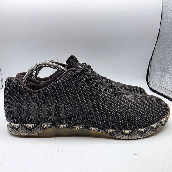 NoBull Outwork Mens Size 10 Black Training Shoes Gym Work Casual Cross Fit - Picture 12 of 14